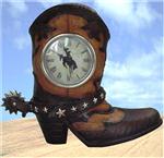 CBD31067 Boot Hill Cowboy Clock